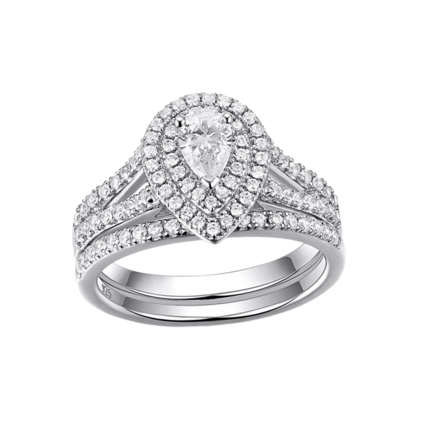 'Ever After' 2 Piece Wedding Set - Hidden Jewels Co.