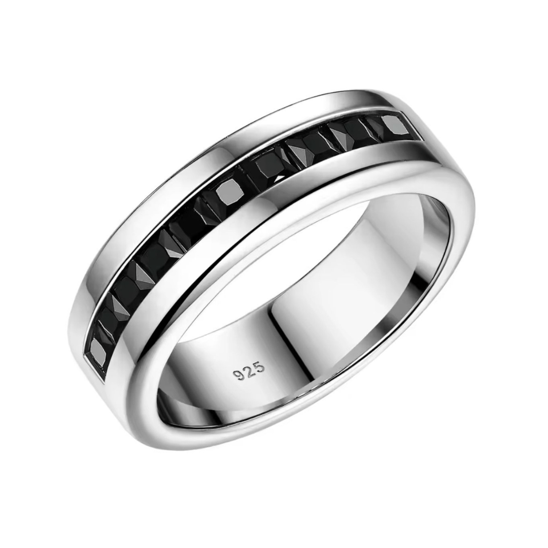 'Legacy' Black Male Wedding Ring - Hidden Jewels Co.
