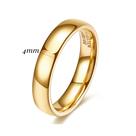4MM 'Classic' Tungsten Ring