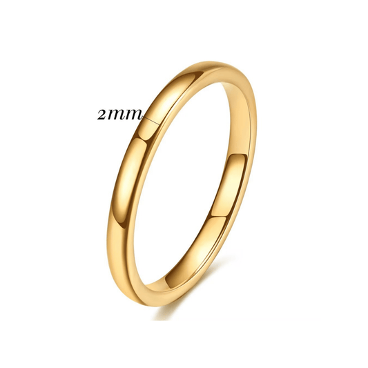 2MM 'Classic' Tungsten Ring - Hidden Jewels Co.