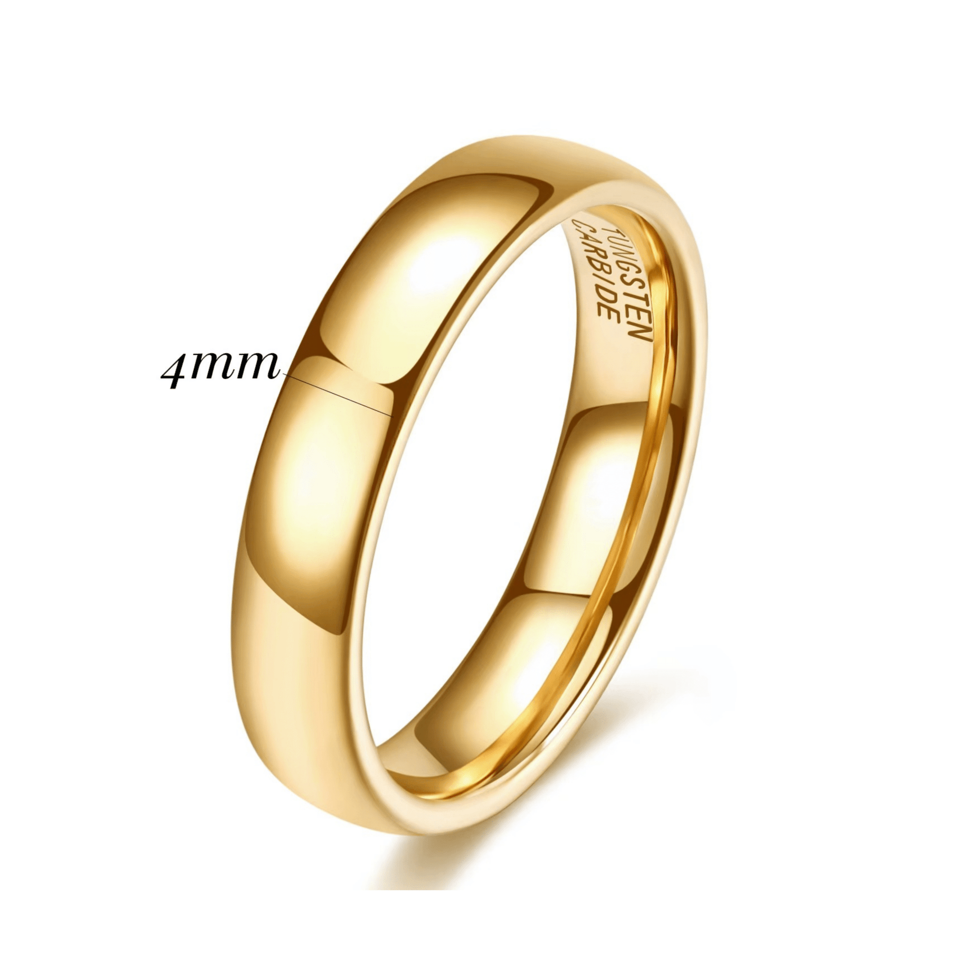 4MM 'Classic' Tungsten Ring - Hidden Jewels Co.