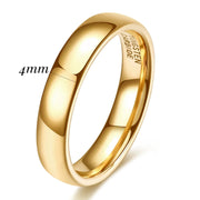 4MM Gold 'Classic' Tungsten Ring