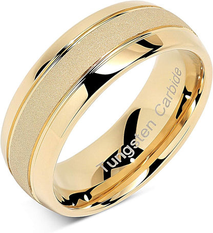 6MM 'Commitment' Male Tungsten Ring - Hidden Jewels Co.