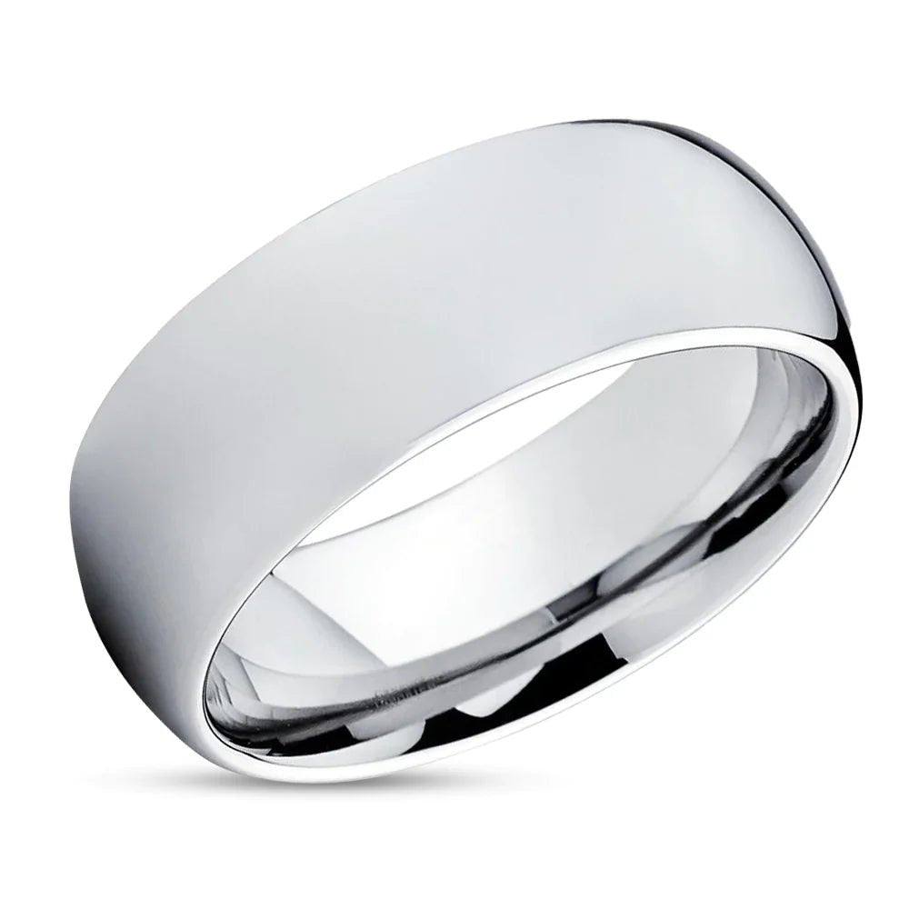 8MM 'Classic' Male Tungsten Ring - Hidden Jewels Co.