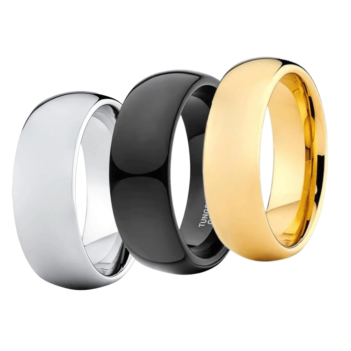 8MM 'Classic' Male Tungsten Ring - Hidden Jewels Co.