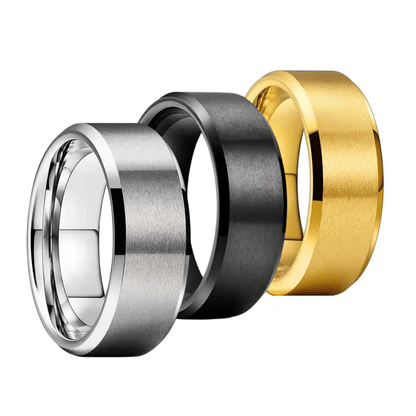8MM 'Rome' Male Tungsten Ring - Hidden Jewels Co.