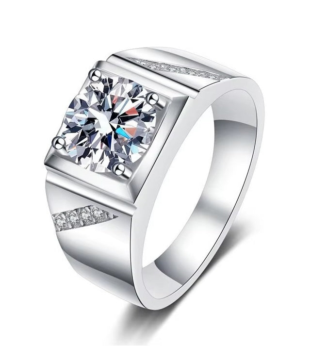 'Loyal' Sterling Silver Male Ring