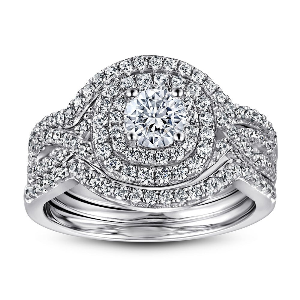 'Blessed Union' 3 Piece Wedding Set - Hidden Jewels Co.