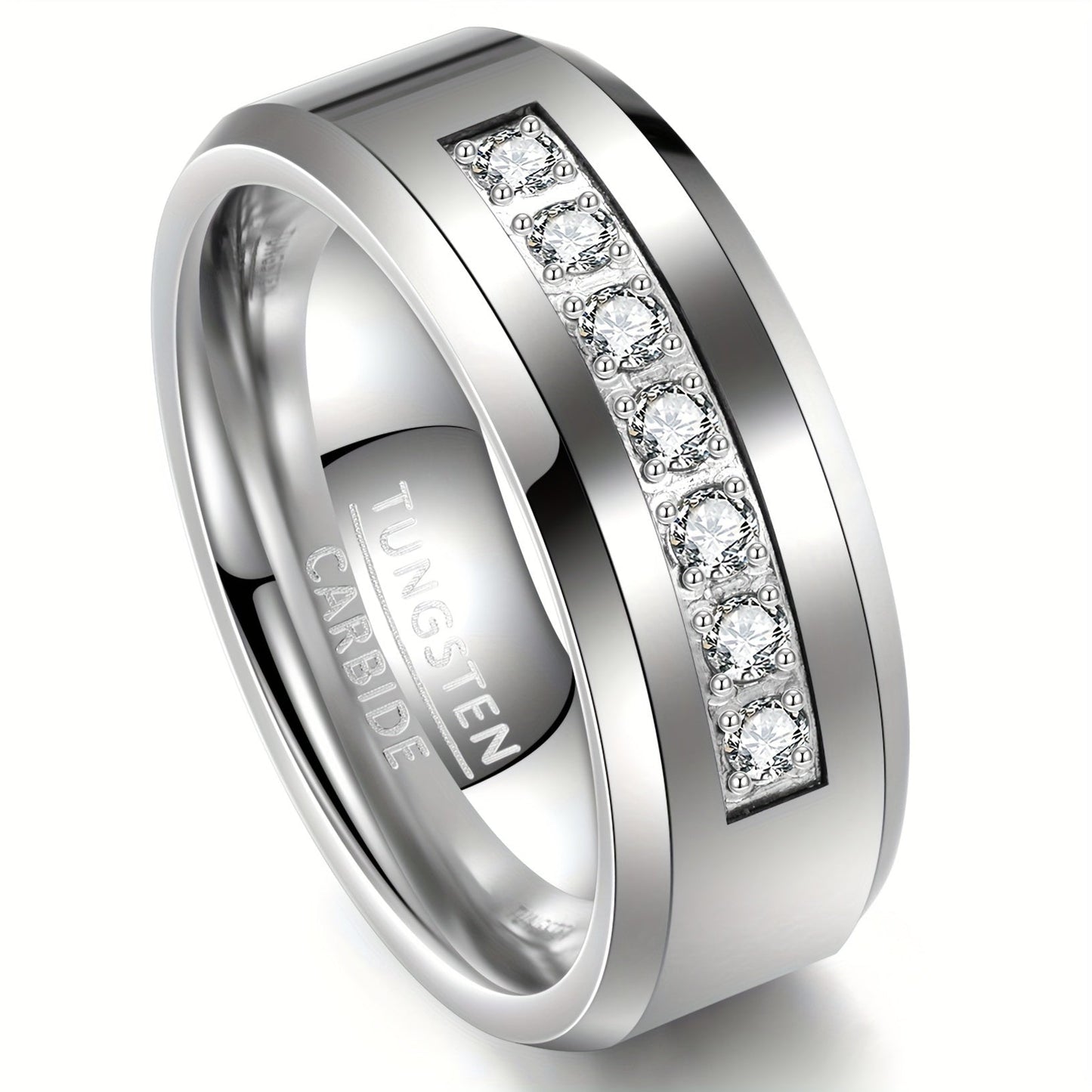 'Constant' Male Tungsten Ring - Hidden Jewels Co.