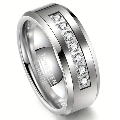 'Constant' Male Tungsten Ring - Hidden Jewels Co.