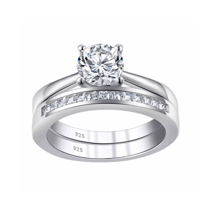 Devotion and Rome Wedding Set - Hidden Jewels Co.