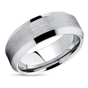 8MM 'Rome' Male Tungsten Ring