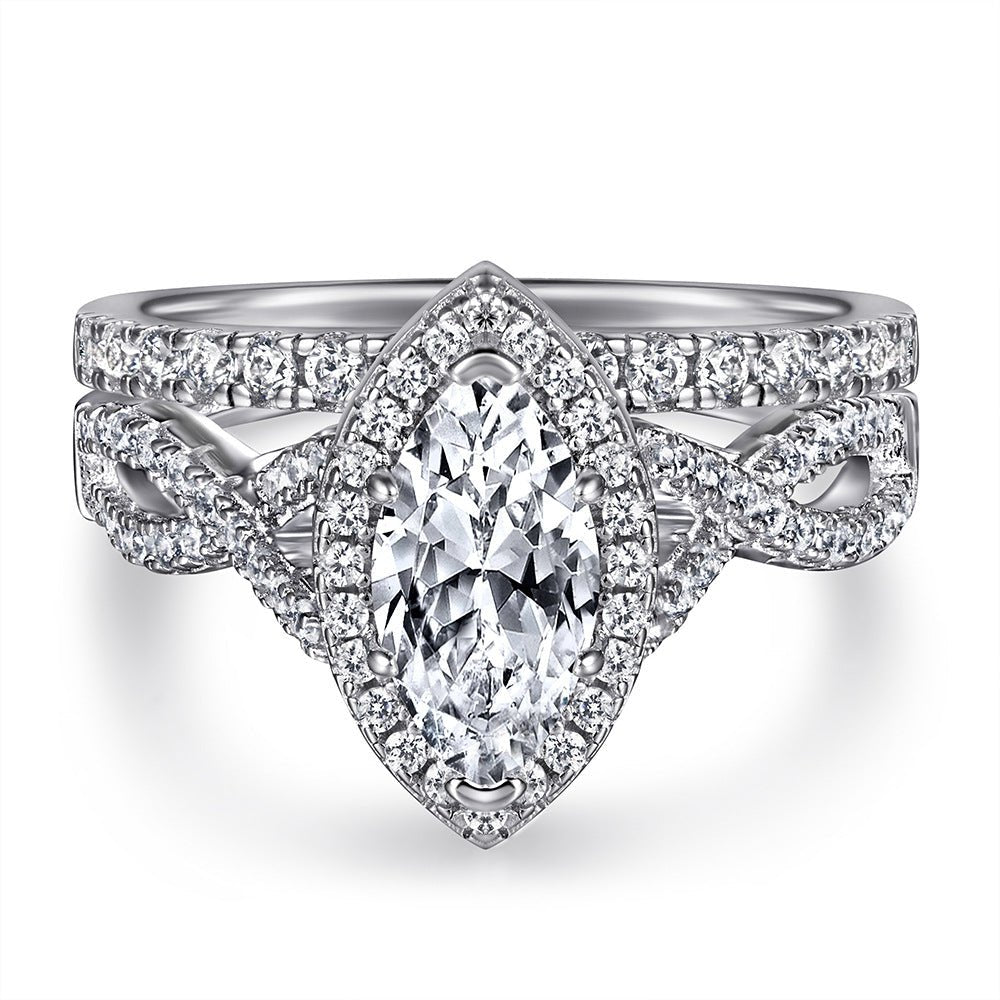 'First Look' 2 Piece Wedding Set - Hidden Jewels Co.