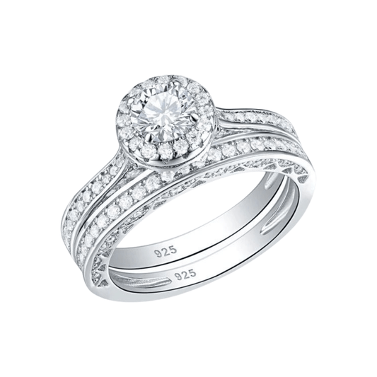 Forever Cherished and Timeless Wedding Set - Hidden Jewels Co.