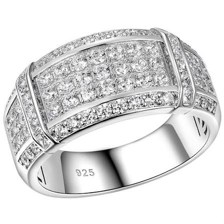'Valiant' Sterling Silver Male Ring