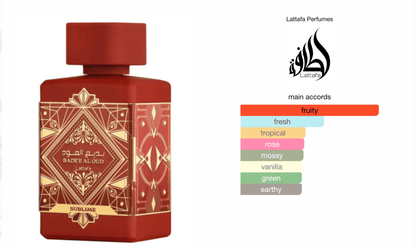 Lattafa Bade’e Al Oud Sublime EDP – 100ml - Hidden Jewels Co.