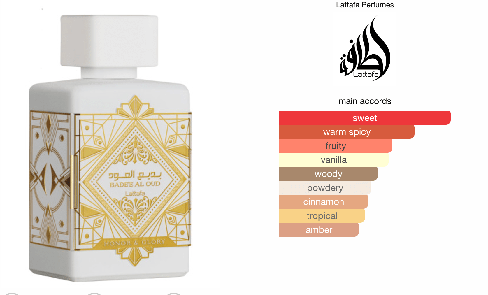 Lattafa Unisex Bade'e Al Oud Honor & Glory EDP - Hidden Jewels Co.