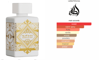 Lattafa Unisex Bade'e Al Oud Honor & Glory EDP - Hidden Jewels Co.