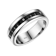 'Legacy' Black Male Wedding Ring