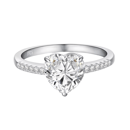 'Love Struck' Sterling Silver Ring - Hidden Jewels Co.