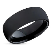 Onyx 'Classic' Male Tungsten Ring