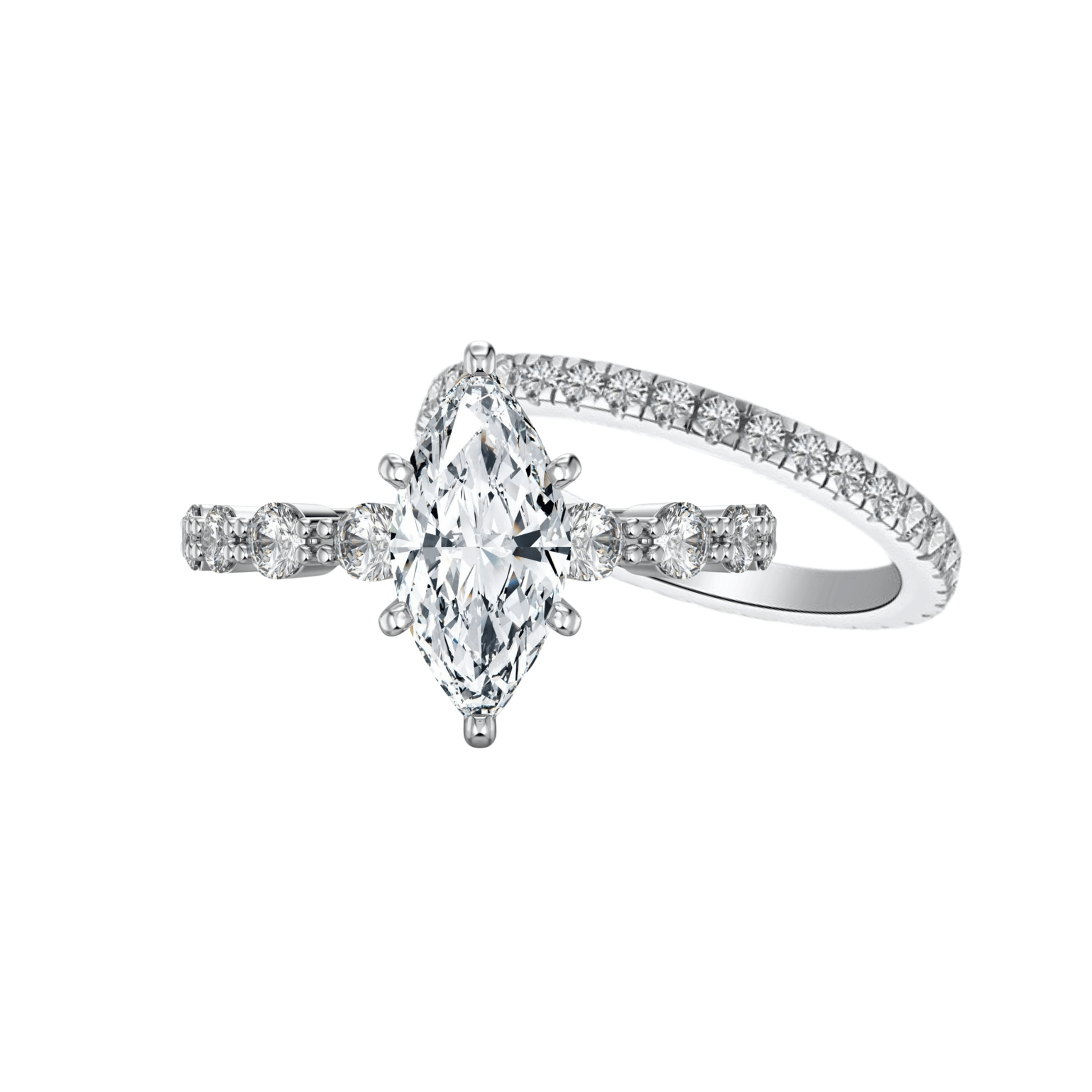 'Passionate' 2 Piece Wedding Set - Hidden Jewels Co.