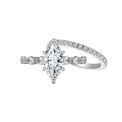 'Passionate' 2 Piece Wedding Set - Hidden Jewels Co.