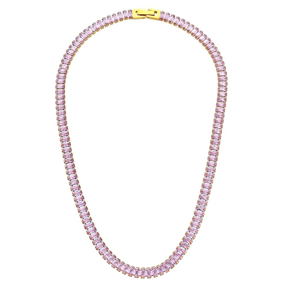 'Rosé' Necklace and Bracelet Set - Hidden Jewels Co.