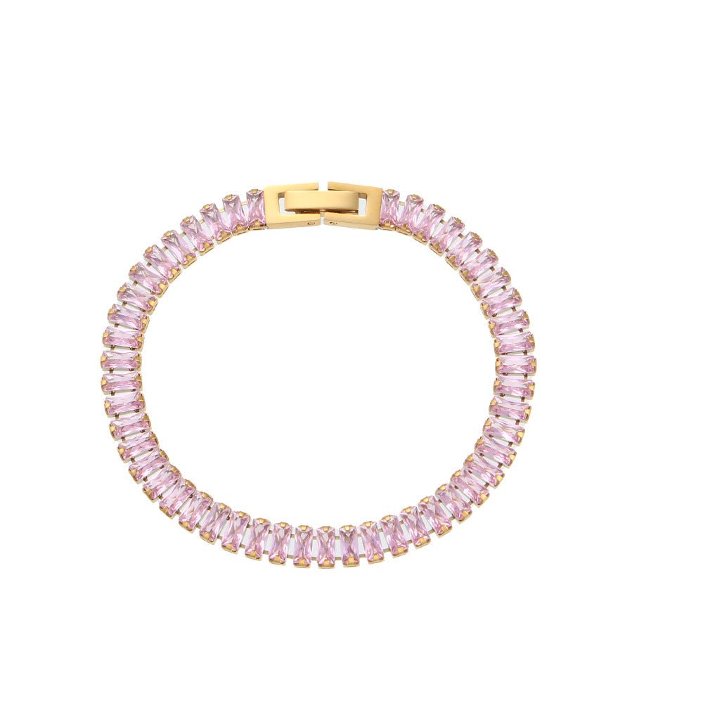 'Rosé' Necklace and Bracelet Set - Hidden Jewels Co.