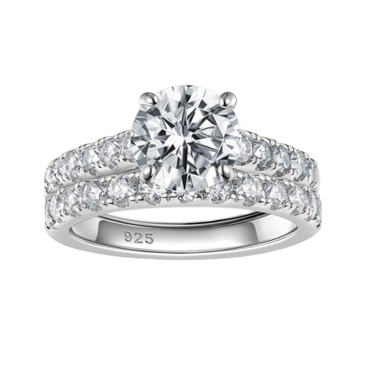 'Sincerely Yours' Moissanite 2 Piece Set - Hidden Jewels Co.