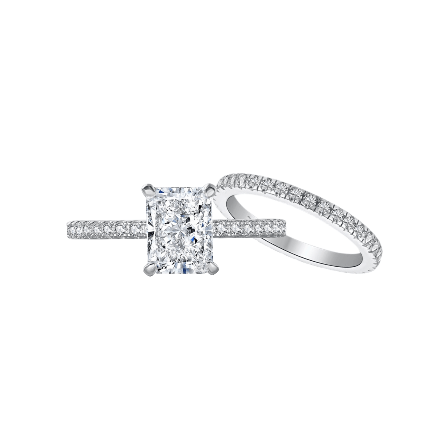 'Truly Devoted' 2 Piece Wedding Set - Hidden Jewels Co.