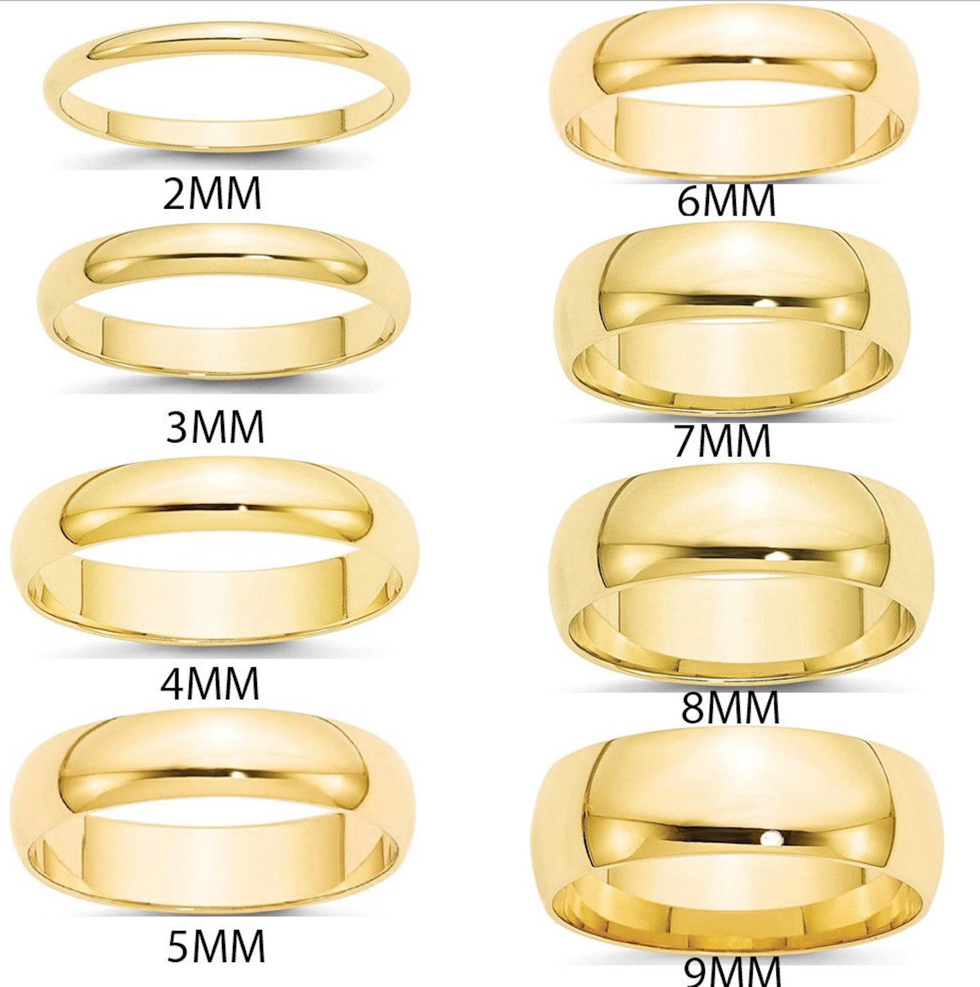 Unbreakable Couple Set 2MM and 8MM - Hidden Jewels Co.
