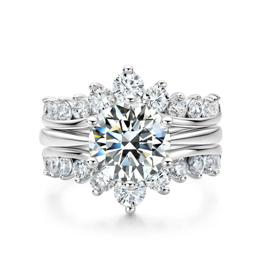 'Undying Love' 2 Piece Wedding Set - Hidden Jewels Co.